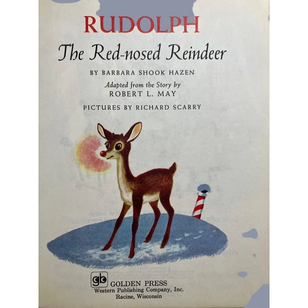 Little Golden Book | Toys | Vintage Little Golden Book Rudolph The Red ...